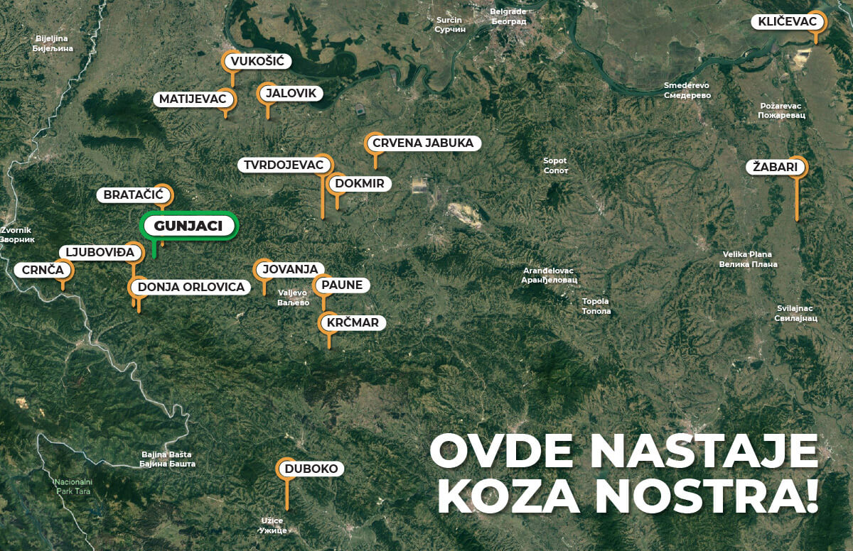 Koza Nostra Mapa